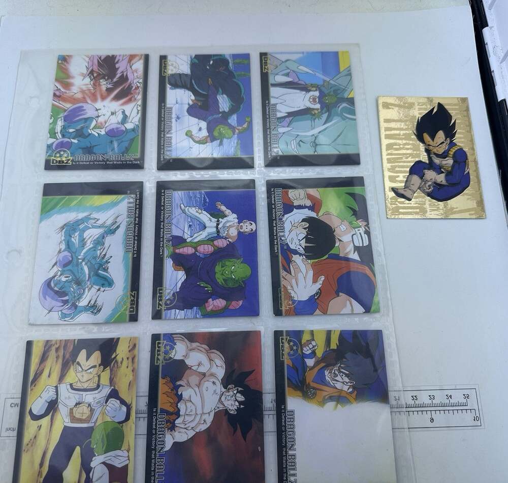 Dragon ball Z FUNimation Card LOT Rares 10 Cards Vegeta Dragonball Z